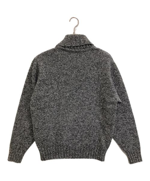 FUJITO（フジト）FUJITO (フジト) シェットランド×メリノウール ショールカラーセーター グレー サイズ:1の古着・服飾アイテム