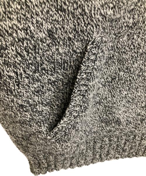 FUJITO（フジト）FUJITO (フジト) シェットランド×メリノウール ショールカラーセーター グレー サイズ:1の古着・服飾アイテム