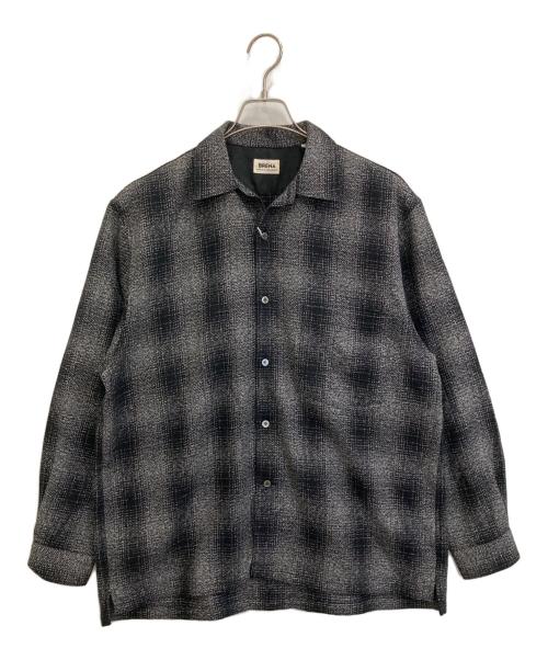 BRENA（ブレナ）BRENA (ブレナ) BLAZE L/S - OMBRE BIG CHK (Solt&Pepper) グレー サイズ:40の古着・服飾アイテム