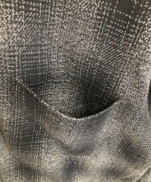 BRENA（ブレナ）BRENA (ブレナ) BLAZE L/S - OMBRE BIG CHK (Solt&Pepper) グレー サイズ:40の古着・服飾アイテム