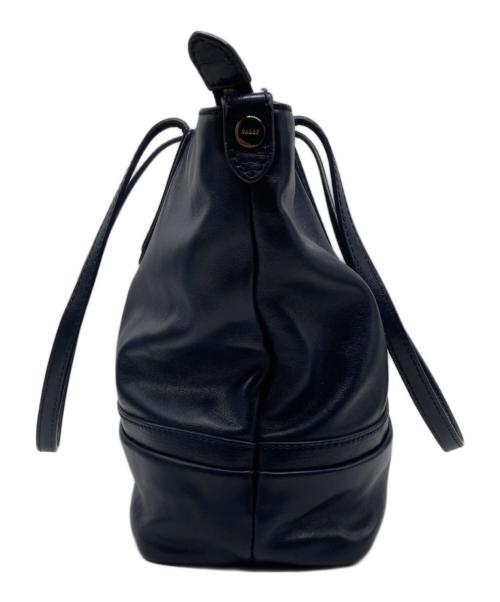 BALLY（バリー）BALLY (バリー) レザートートバッグ ネイビーの古着・服飾アイテム