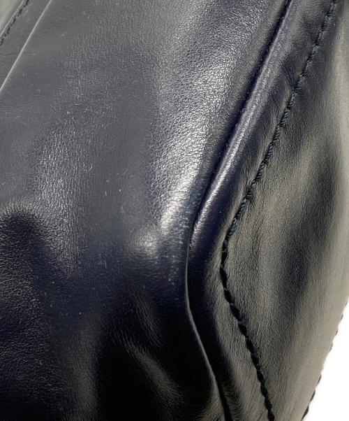 BALLY（バリー）BALLY (バリー) レザートートバッグ ネイビーの古着・服飾アイテム
