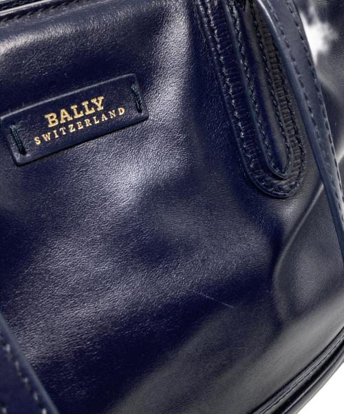 BALLY（バリー）BALLY (バリー) レザートートバッグ ネイビーの古着・服飾アイテム