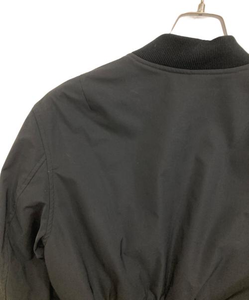 MEIMEIJ（メイメイジェイ）MEIMEIJ (メイメイジェイ) プリーツボンバージャケット ブラック サイズ:40の古着・服飾アイテム