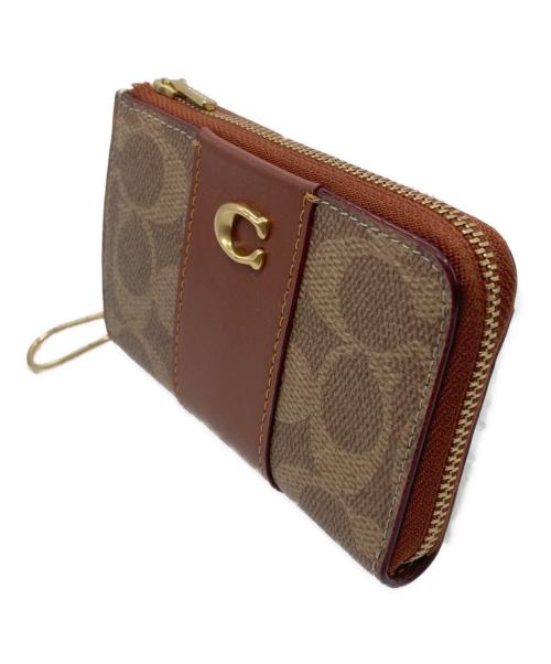 COACH（コーチ）COACH (コーチ) エッセンシャル Lジップキーケース ブラウンの古着・服飾アイテム