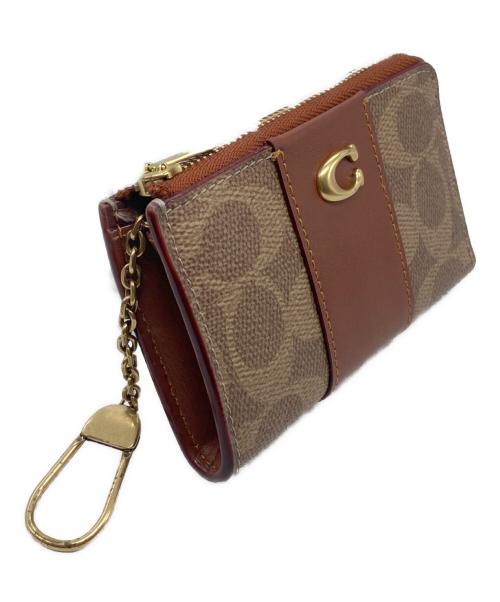 COACH（コーチ）COACH (コーチ) エッセンシャル Lジップキーケース ブラウンの古着・服飾アイテム