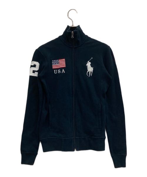 RALPH LAUREN（ラルフローレン）RALPH LAUREN (ラルフローレン) ジップアップジャケット ネイビー サイズ:XSの古着・服飾アイテム