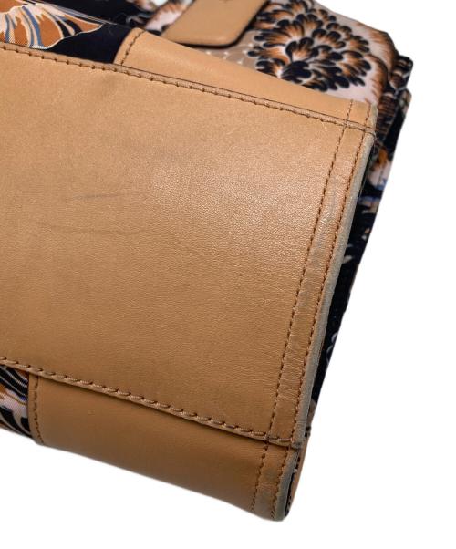 TORY BURCH（トリーバーチ）TORY BURCH (トリーバーチ) ボタニカルナイロントートバッグ ネイビーの古着・服飾アイテム