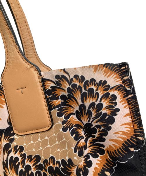 TORY BURCH（トリーバーチ）TORY BURCH (トリーバーチ) ボタニカルナイロントートバッグ ネイビーの古着・服飾アイテム