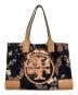 TORY BURCH（トリーバーチ）の古着「ボタニカルナイロントートバッグ」｜ネイビー