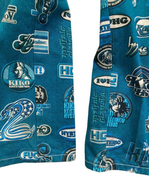 Hysteric Glamour（ヒステリックグラマー）Hysteric Glamour (ヒステリックグラマー) KIKO KOSTADINOV (キコ・コスタディノフ) HG DENIM SKIRT TROUSR パンツ スカイブルー サイズ:Mの古着・服飾アイテム