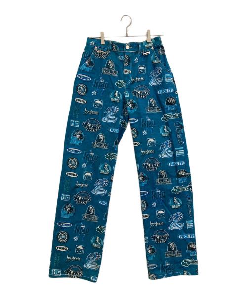 Hysteric Glamour（ヒステリックグラマー）Hysteric Glamour (ヒステリックグラマー) KIKO KOSTADINOV (キコ・コスタディノフ) HG DENIM SKIRT TROUSR パンツ スカイブルー サイズ:Mの古着・服飾アイテム