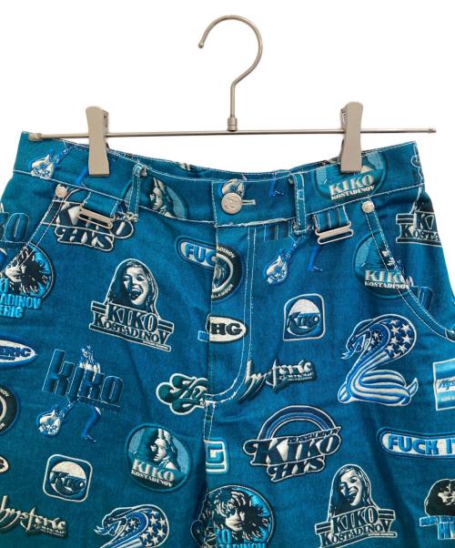 Hysteric Glamour（ヒステリックグラマー）Hysteric Glamour (ヒステリックグラマー) KIKO KOSTADINOV (キコ・コスタディノフ) HG DENIM SKIRT TROUSR パンツ スカイブルー サイズ:Mの古着・服飾アイテム