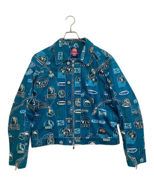 Hysteric Glamour（ヒステリックグラマー）Hysteric Glamour (ヒステリックグラマー) KIKO KOSTADINOV (キコ・コスタディノフ) HG ZIP MOTO JACKET スカイブルー サイズ:Mの古着・服飾アイテム