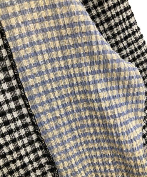 Maison Margiela（メゾンマルジェラ）Maison Margiela (メゾンマルジェラ) ギンガムチェックワンピース パープル×ブラック サイズ:40の古着・服飾アイテム