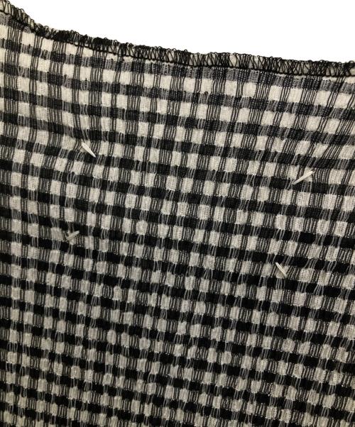 Maison Margiela（メゾンマルジェラ）Maison Margiela (メゾンマルジェラ) ギンガムチェックワンピース パープル×ブラック サイズ:40の古着・服飾アイテム