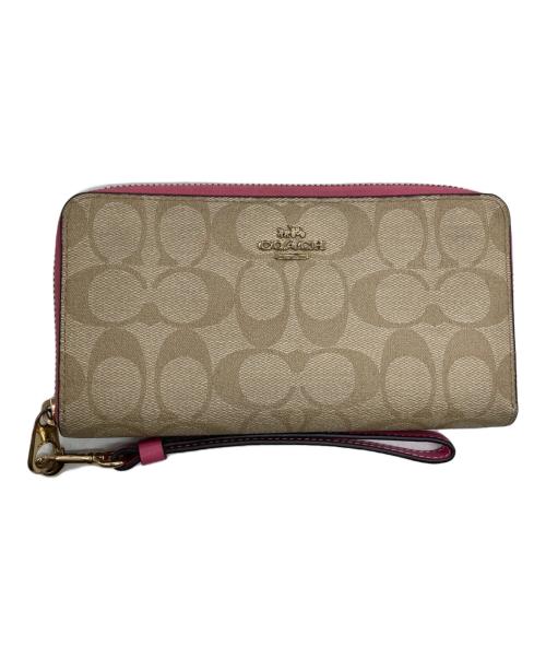 COACH（コーチ）COACH (コーチ) 長財布 ベージュの古着・服飾アイテム