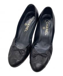 CHANEL（シャネル）の古着「ココマークハイヒールパンプス」｜ブラック