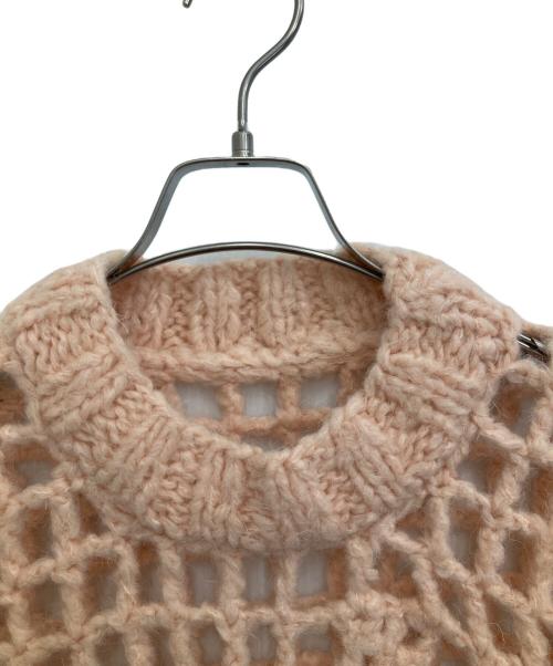 MM6 Maison Margiela（エムエムシックスメゾンマルジェラ）MM6 Maison Margiela (エムエムシックスメゾンマルジェラ) ローゲージニット ピンク サイズ:XSの古着・服飾アイテム
