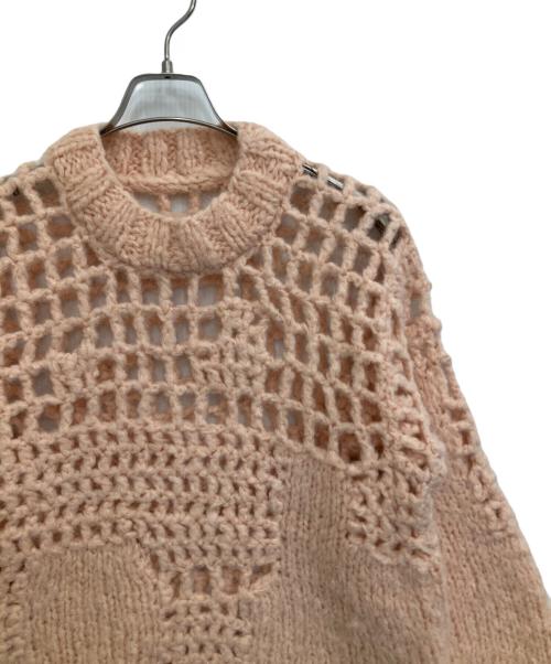 MM6 Maison Margiela（エムエムシックスメゾンマルジェラ）MM6 Maison Margiela (エムエムシックスメゾンマルジェラ) ローゲージニット ピンク サイズ:XSの古着・服飾アイテム