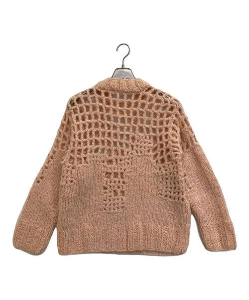 MM6 Maison Margiela（エムエムシックスメゾンマルジェラ）MM6 Maison Margiela (エムエムシックスメゾンマルジェラ) ローゲージニット ピンク サイズ:XSの古着・服飾アイテム