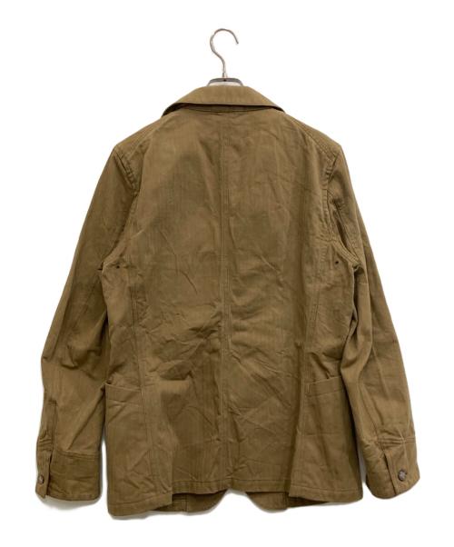 SOUND MAN（サウンドマン）SOUND MAN (サウンドマン) ヘリンボーンテーラードジャケット ブラウン サイズ:40の古着・服飾アイテム