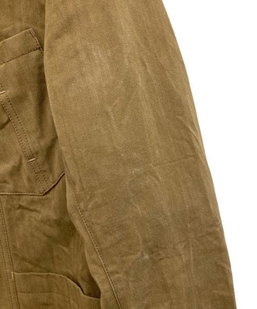 SOUND MAN（サウンドマン）SOUND MAN (サウンドマン) ヘリンボーンテーラードジャケット ブラウン サイズ:40の古着・服飾アイテム