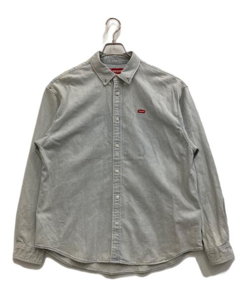 SUPREME（シュプリーム）Supreme (シュプリーム) Small Box Shirt Washed Blue インディゴ サイズ:Mの古着・服飾アイテム