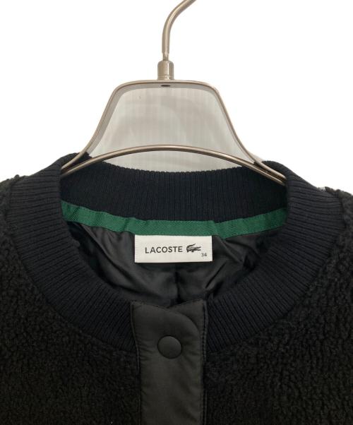 LACOSTE（ラコステ）LACOSTE (ラコステ) リラックスフィットボアブルゾン ブラック サイズ:34の古着・服飾アイテム