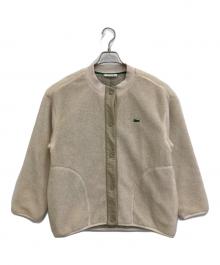 LACOSTE（ラコステ）の古着「リラックスフィットボアブルゾン」｜ベージュ