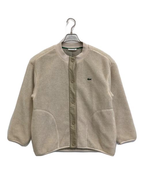 LACOSTE（ラコステ）LACOSTE (ラコステ) リラックスフィットボアブルゾン ベージュ サイズ:34の古着・服飾アイテム