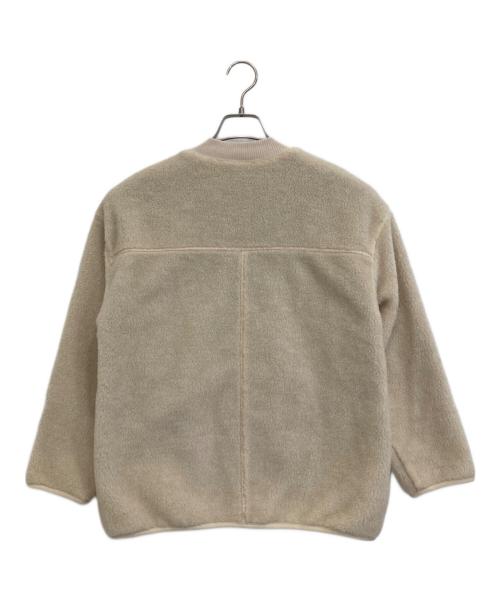 LACOSTE（ラコステ）LACOSTE (ラコステ) リラックスフィットボアブルゾン ベージュ サイズ:34の古着・服飾アイテム