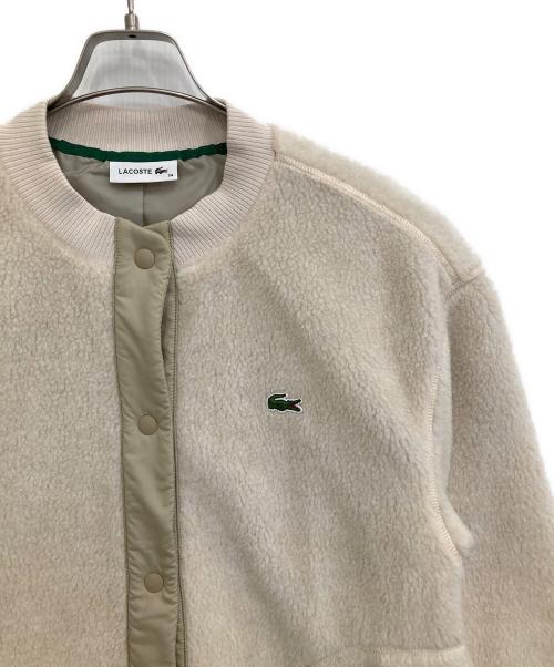 LACOSTE（ラコステ）LACOSTE (ラコステ) リラックスフィットボアブルゾン ベージュ サイズ:34の古着・服飾アイテム
