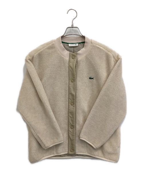 LACOSTE（ラコステ）LACOSTE (ラコステ) リラックスフィットボアブルゾン ベージュ サイズ:34の古着・服飾アイテム