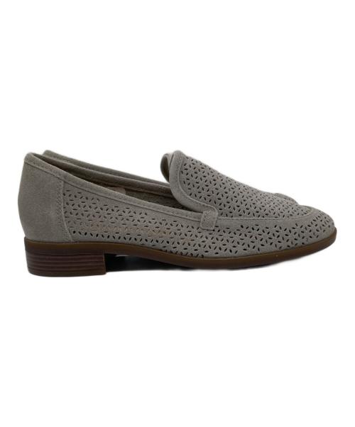 CLARKS（クラークス）CLARKS (クラークス) トリッシュコーブ フラットシューズ グレー サイズ:US 5 1/2の古着・服飾アイテム