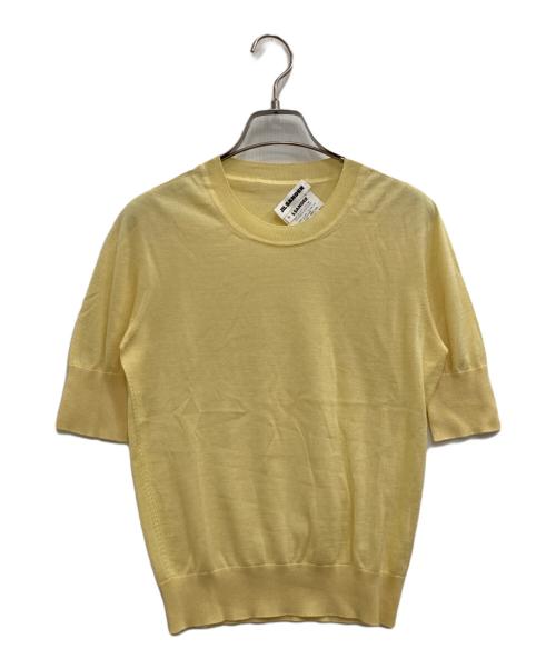 JIL SANDER（ジルサンダー）JIL SANDER (ジルサンダー) カシミヤ半袖ニット イエロー サイズ:34の古着・服飾アイテム
