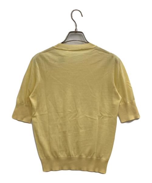 JIL SANDER（ジルサンダー）JIL SANDER (ジルサンダー) カシミヤ半袖ニット イエロー サイズ:34の古着・服飾アイテム