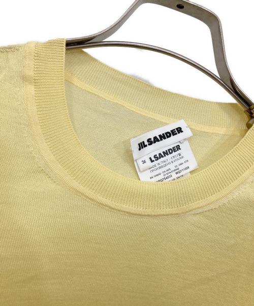 JIL SANDER（ジルサンダー）JIL SANDER (ジルサンダー) カシミヤ半袖ニット イエロー サイズ:34の古着・服飾アイテム