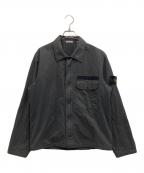 STONE ISLANDストーンアイランド）の古着「コンパスワッペンシャツジャケット」｜グレー