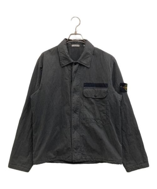 STONE ISLAND（ストーンアイランド）STONE ISLAND (ストーンアイランド) コンパスワッペンシャツジャケット グレー サイズ:Sの古着・服飾アイテム