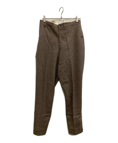 DRIES VAN NOTEN（ドリスヴァンノッテン）DRIES VAN NOTEN (ドリスヴァンノッテン) ウールパンツ ブラウン サイズ:46の古着・服飾アイテム