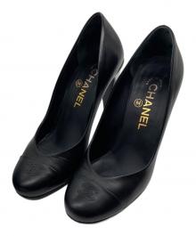 CHANEL（シャネル）の古着「ヒールパンプス」｜ブラック