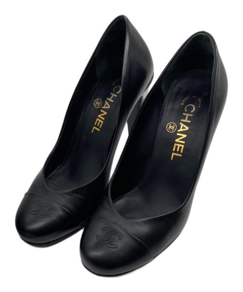 CHANEL（シャネル）CHANEL (シャネル) ヒールパンプス ブラック サイズ:36の古着・服飾アイテム