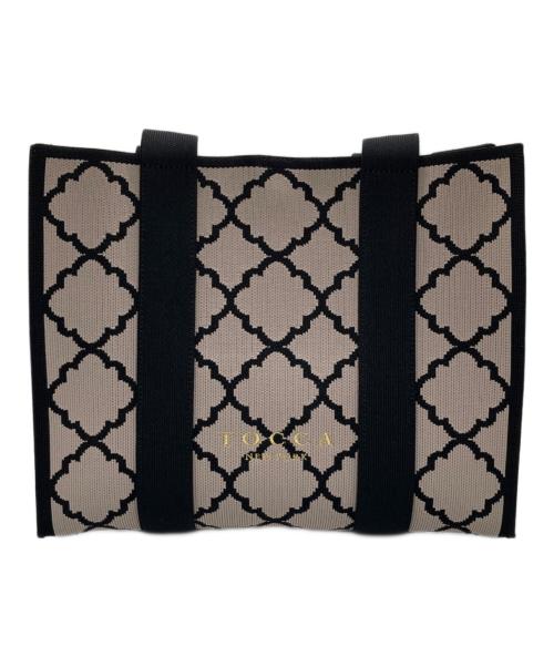 TOCCA（トッカ）TOCCA (トッカ) CHECKER CLOVER KNITBAG ブラウン 未使用品の古着・服飾アイテム