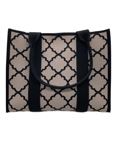 TOCCA（トッカ）TOCCA (トッカ) CHECKER CLOVER KNITBAG ブラウン 未使用品の古着・服飾アイテム