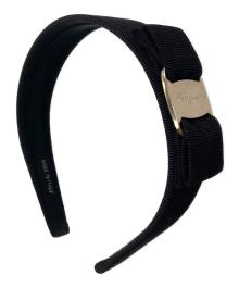 Ferragamo（フェラガモ）の古着「ヴァラリボンカチューシャ」｜ブラック