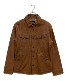 BURBERRY BLACK LABEL（バーバリーブラックレーベル）の古着「ラムレザージャケット」｜ブラウン