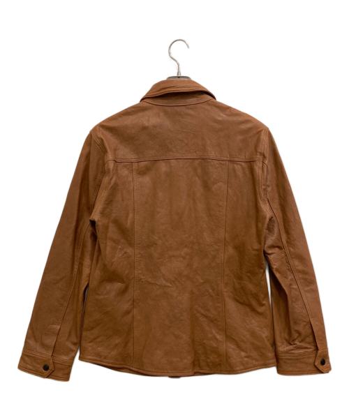 BURBERRY BLACK LABEL（バーバリーブラックレーベル）BURBERRY BLACK LABEL (バーバリーブラックレーベル) ラムレザージャケット ブラウン サイズ:LLの古着・服飾アイテム
