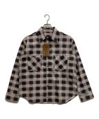 TENDERLOIN(合同会社テンダーロイン)テンダーロイン（ゴウドウガイシャ テンダーロイン））の古着「PRINT FLANNELSHIRTCHECK SHIRT」｜ブラウン