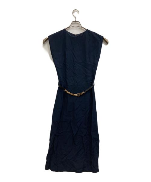 LOUIS VUITTON（ルイ ヴィトン）LOUIS VUITTON (ルイ ヴィトン) ノースリーブワンピース ネイビー サイズ:36の古着・服飾アイテム